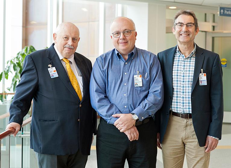 Wladek Minor (from left), Douglas DeSimone and Lukas Tamm.