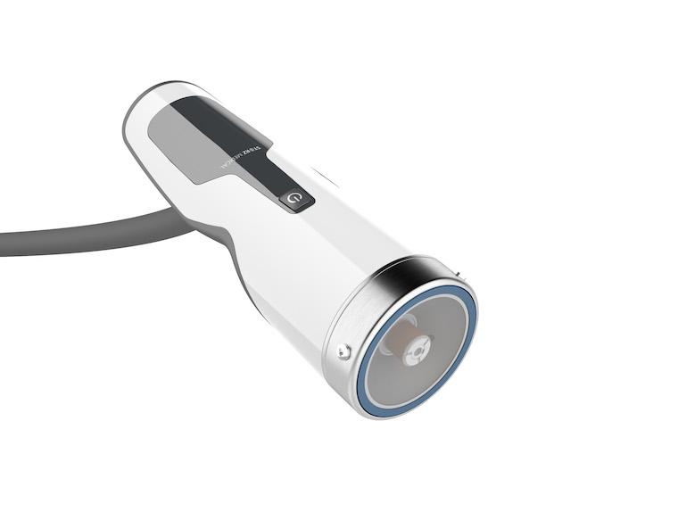 The wand used to administer shockwave therapy.