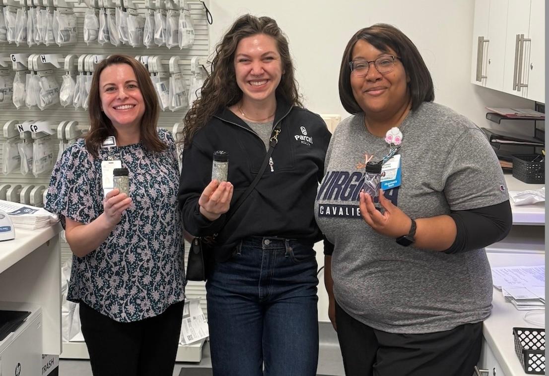 The UVA Health Pharmacy is moving to recyclable paper pill bottles.